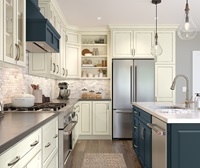 Farrell Painted Coconut with Grey Stone and Maritime Kitchen