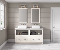 Transitional Bathroom Painted White