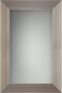 Aluminum Brushed Stainless with Frosted Glass Panel