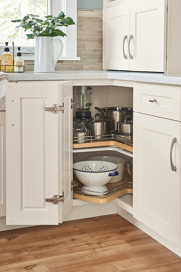 Corner Base Kitchen Cabinet with Drawers, Base Cabinets