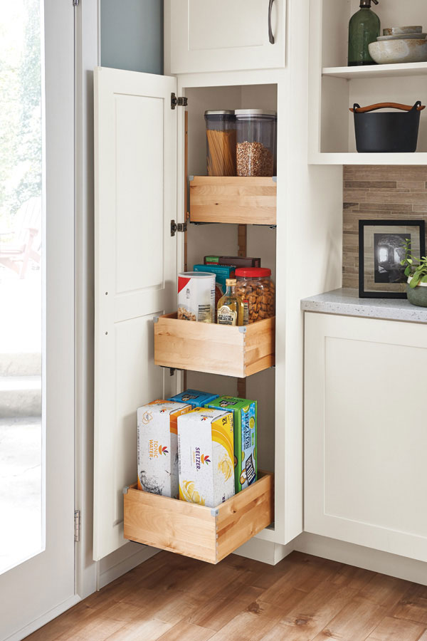 Diamond at Lowes - Base Bin Tray Pull Out with Pet Feeding Drawer