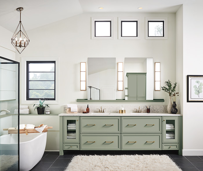 Amelia Contemporary Bathroom Painted Coastal Plain