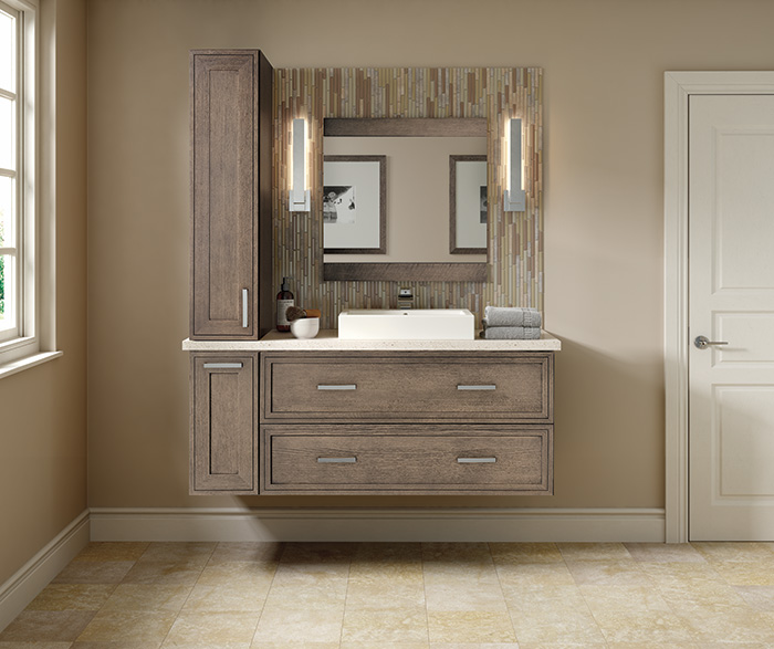 Rustic Bathroom Quartersawn Oak Seal