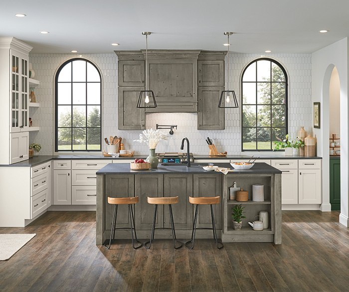 rustic painted kitchen cabinets