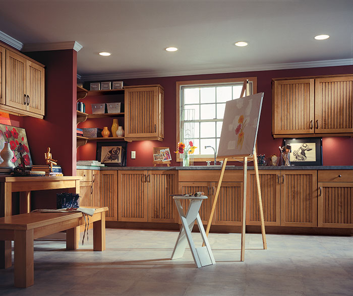Traditional Kitchen Maple Coffee Artisan Glazing