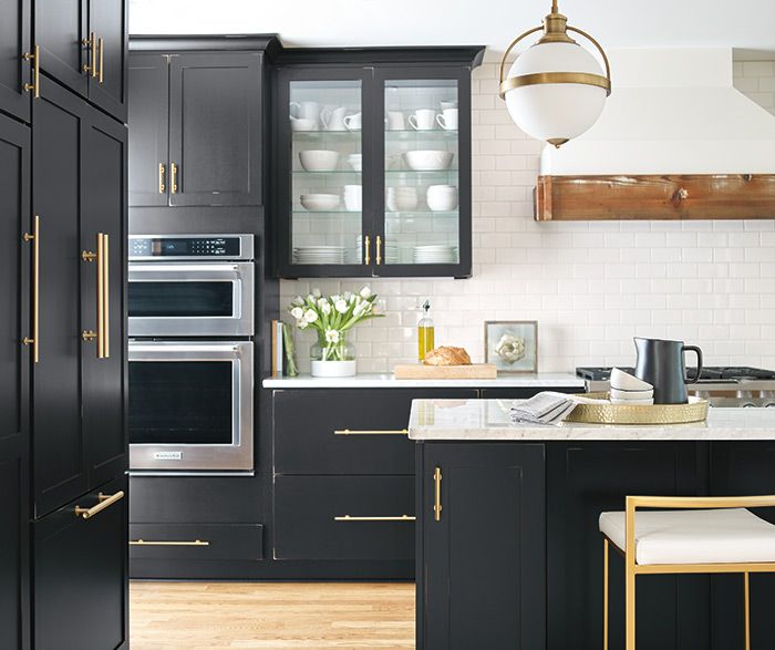 Diamond at Lowes Casual Kitchen Painted Worn Black