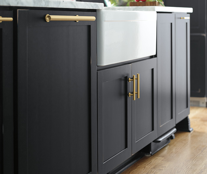Casual Kitchen Painted Worn Black