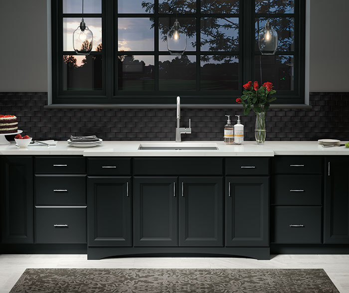 Contemporary Kitchen Painted Black K2