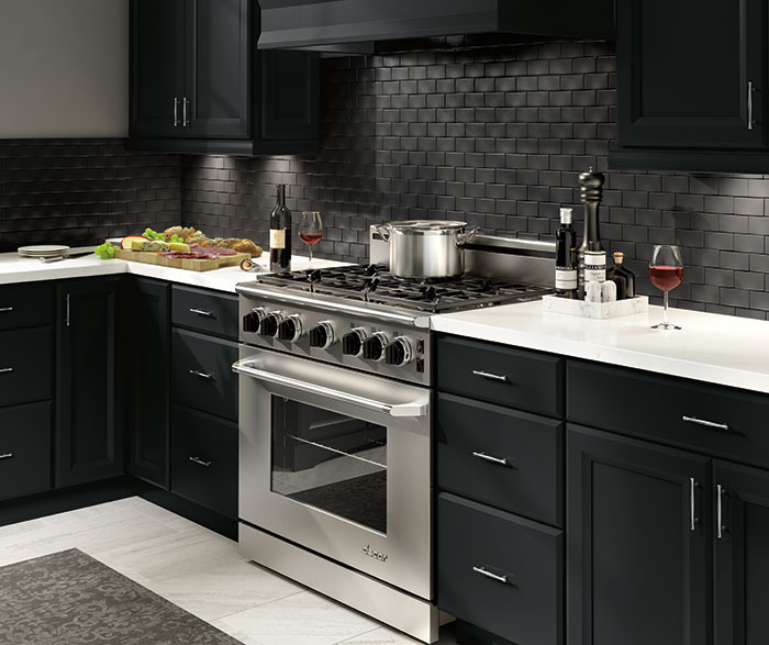 Contemporary Kitchen Painted Black K5