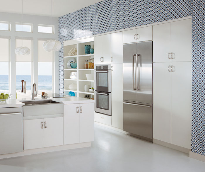 Contemporary Kitchen Painted White
