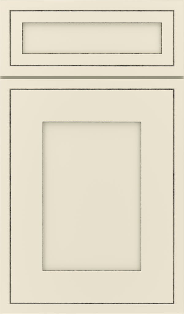 Amelia 5-Piece Maple Shaker Style Cabinet Door in Coconut Smoked Caviar
