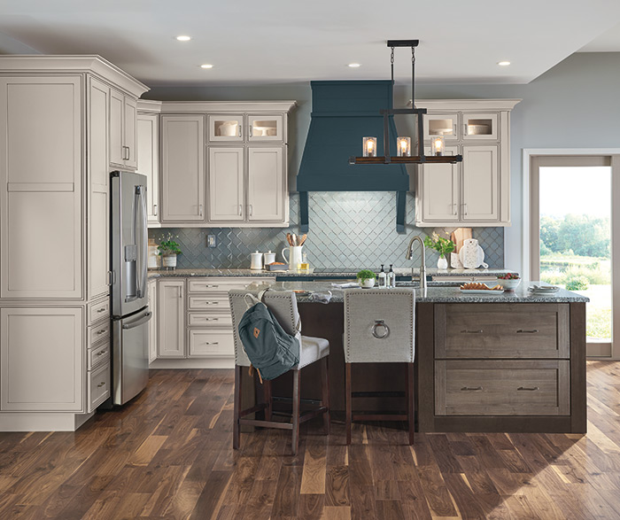 Diamond at Lowes Icy Avalanche with Grey Stone Glaze Maritime Thatch Elk
