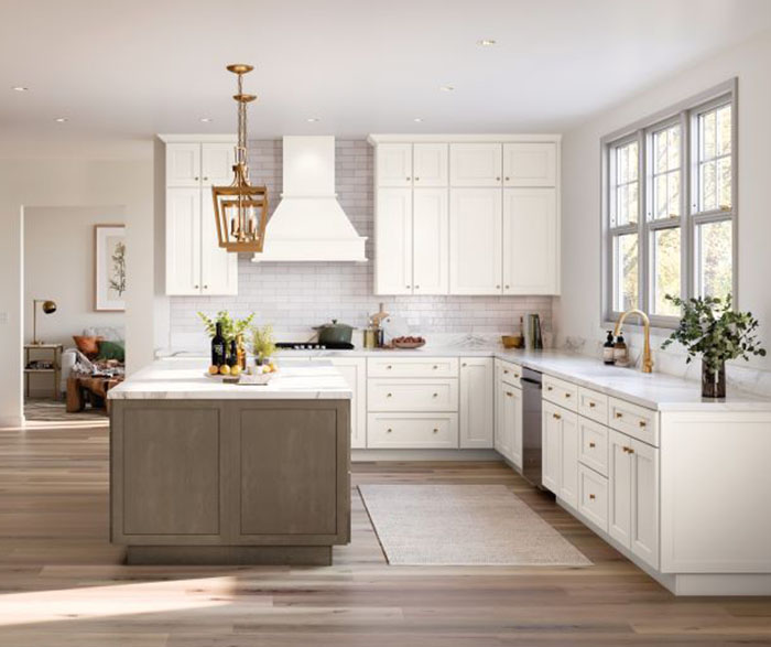 Woodtone and White Transitional Kitchen