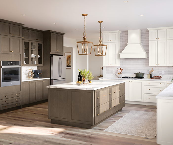Woodtone and White Transitional Kitchen 2