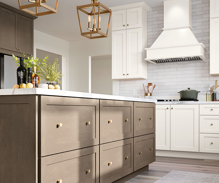Woodtone and White Transitional Kitchen 6