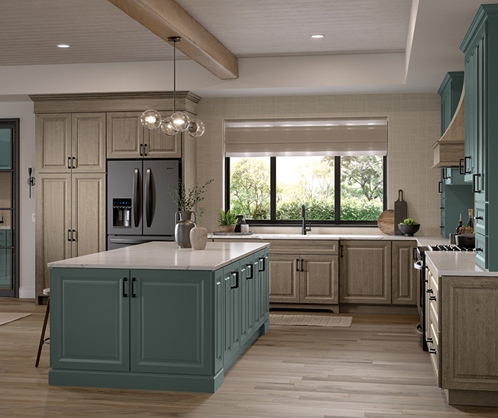 Merrin Woodtone and Painted Kitchen Cabinets 2