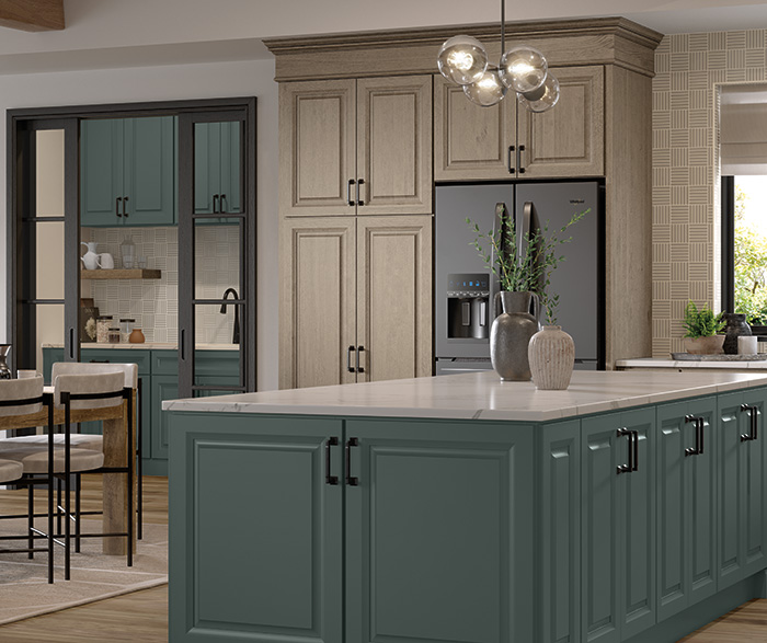Merrin Woodtone and Painted Kitchen Cabinets 4