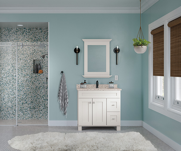 Palencia White 36 Inch Bathroom Vanity