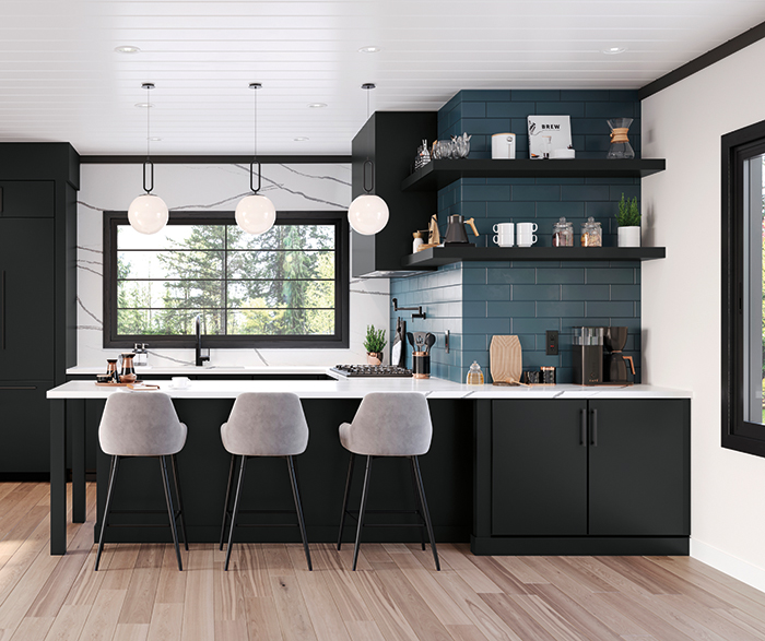 Thorpe Painted Black Kitchen 3