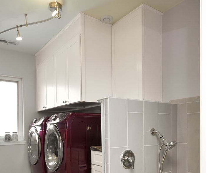 Transitional Laundry Painted White